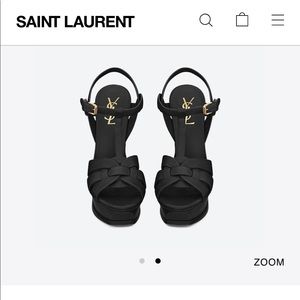 AUTHENTIC YSL TRIBUTE PLATFORM SANDALS
